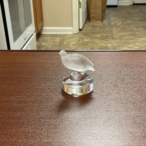 Frosted Glass Bird Accent by [Brand]